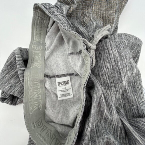 Victorias Secret Pink Jogger Sweatpants Small Gray Gold - Picture 8 of 8